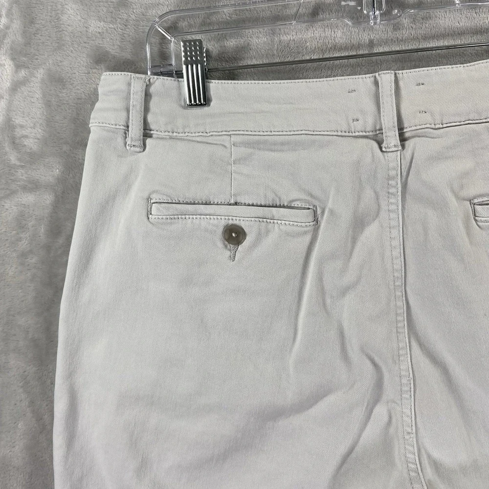 Paige Shorts Mens 34 Thompson Soft Brushed Twill White Stretch 8.5